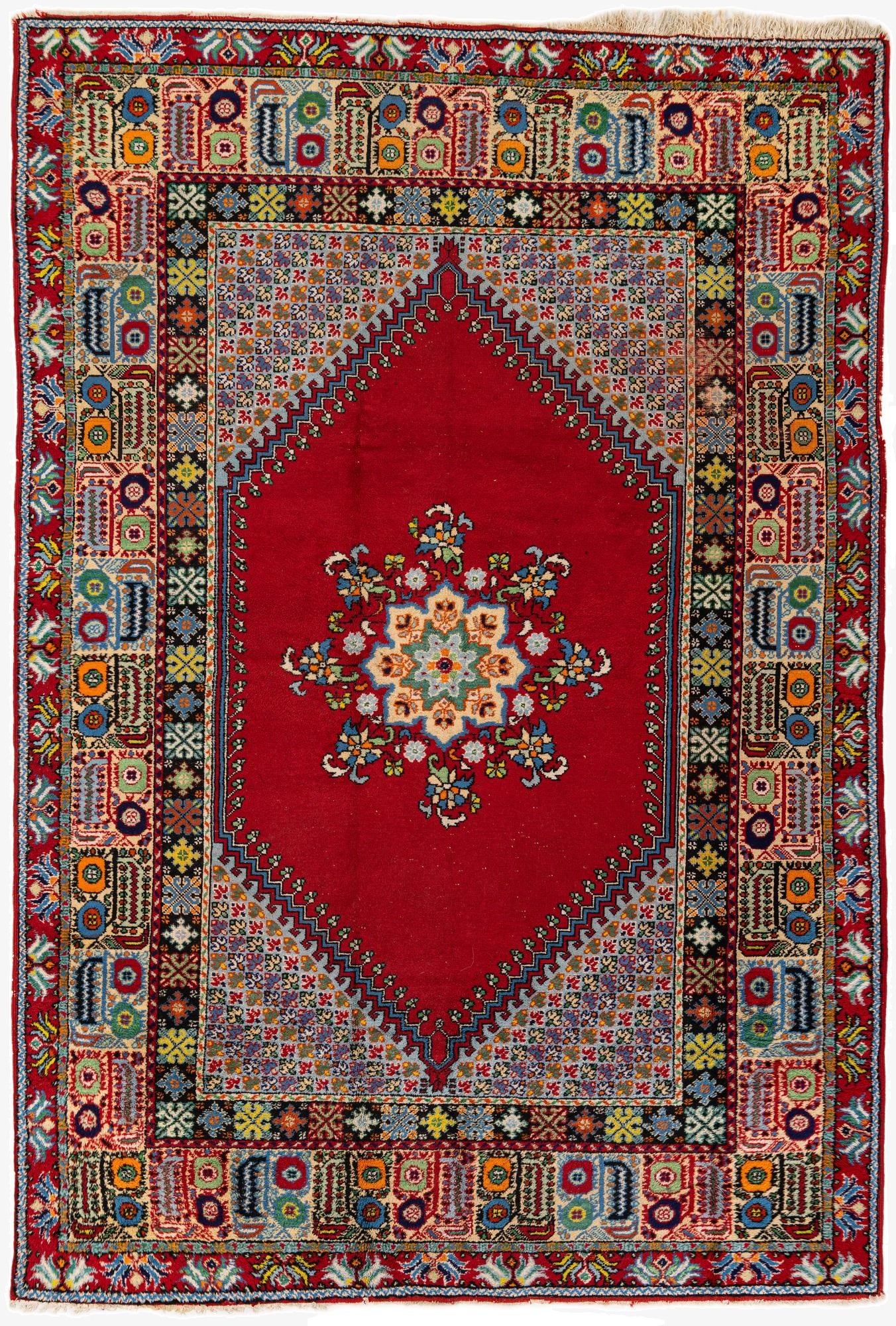  6' 6 x 9' 7  Hand Knotted Anatolian Wool Rug