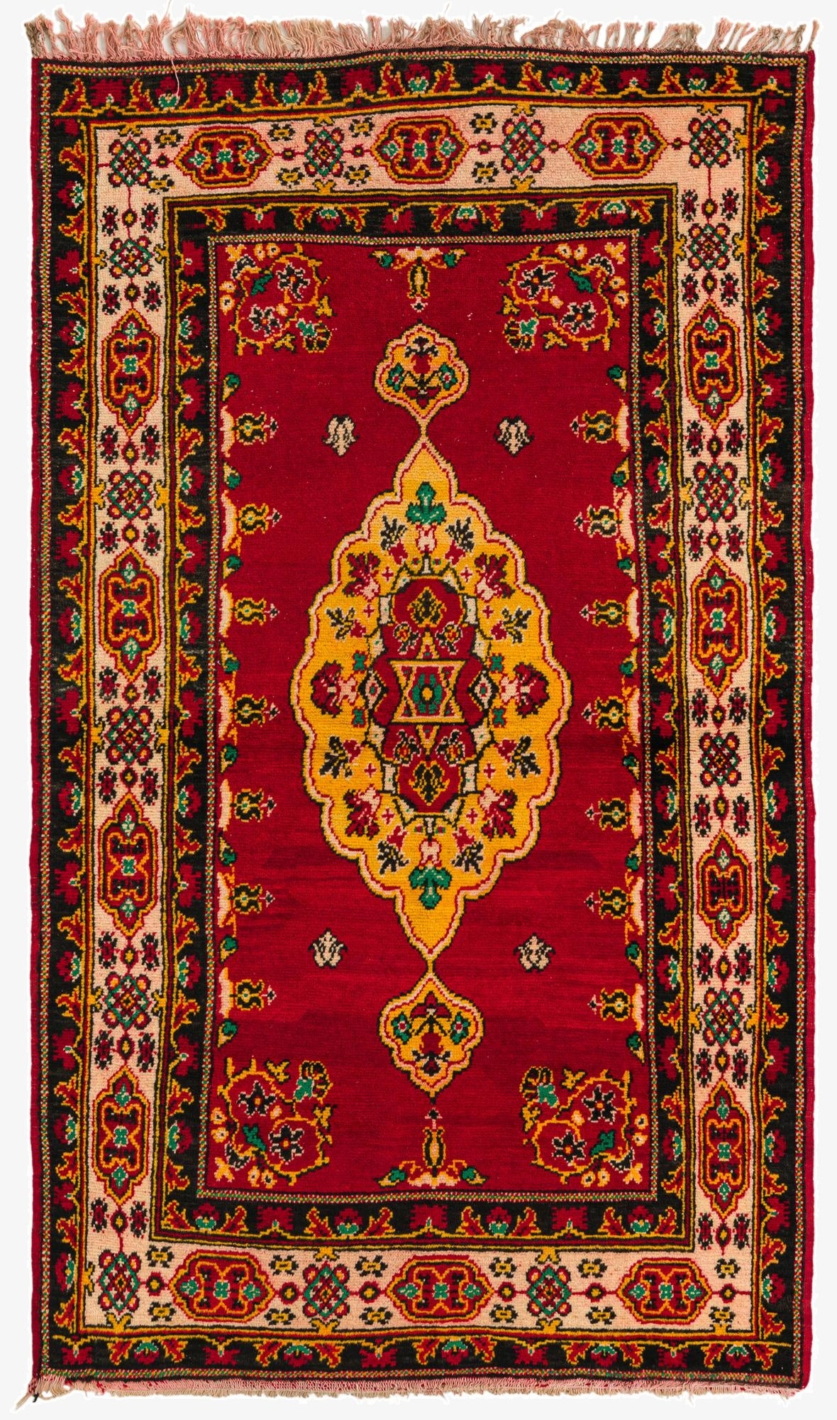  3' 5 x 6'  Hand Knotted Anatolian Wool Rug