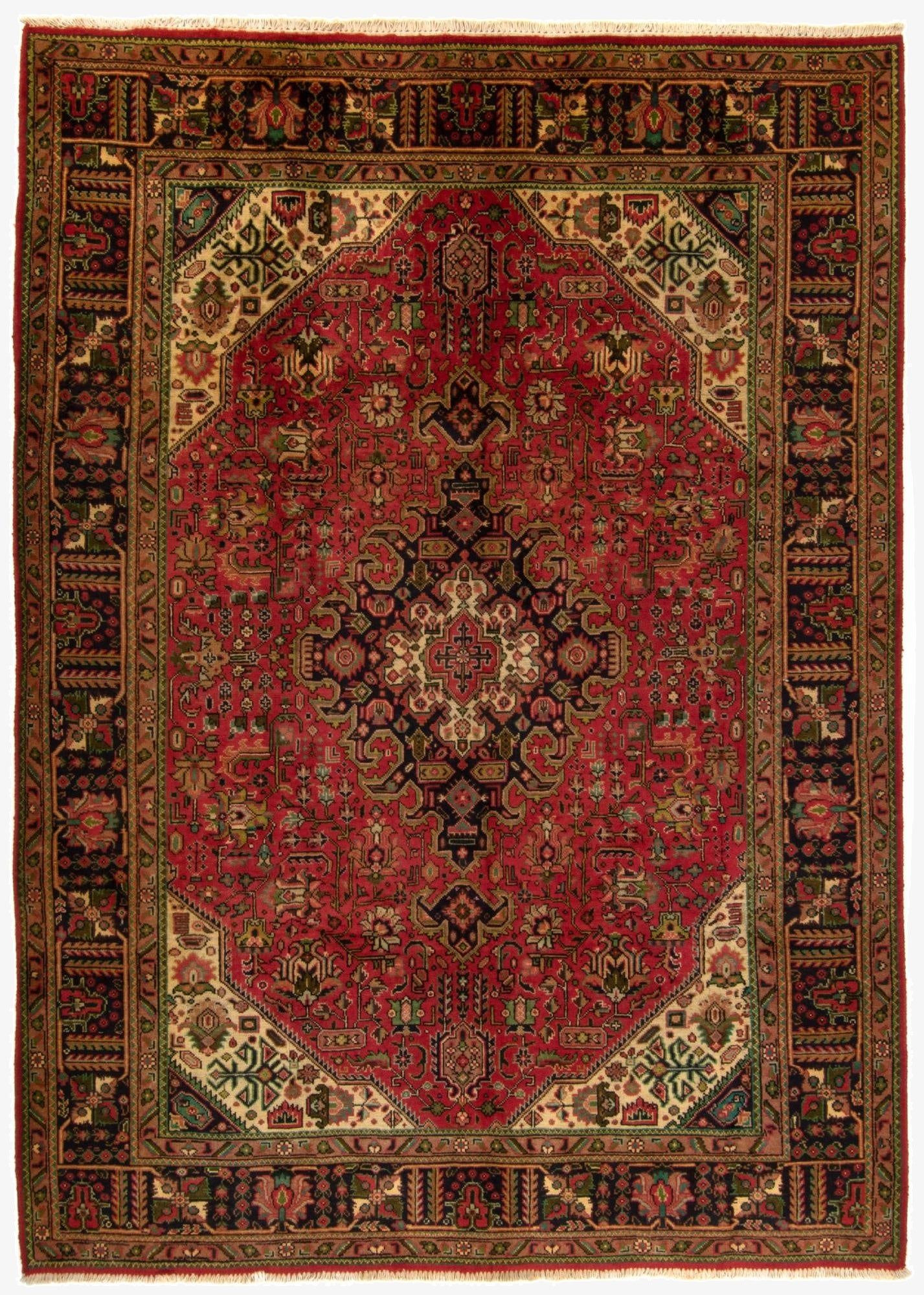  6' 9 x 9' 6  Hand Knotted Ardakan Persian Wool Rug