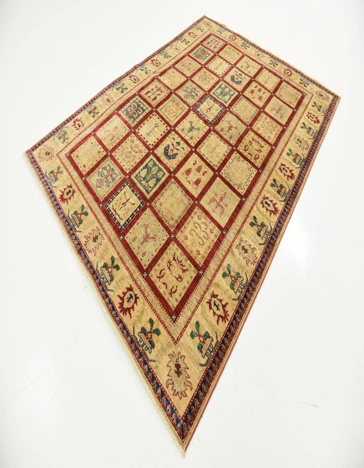 Detail image of  5' 8 x 7' 9  Hand Knotted Ariana Ziegler Oriental Rug