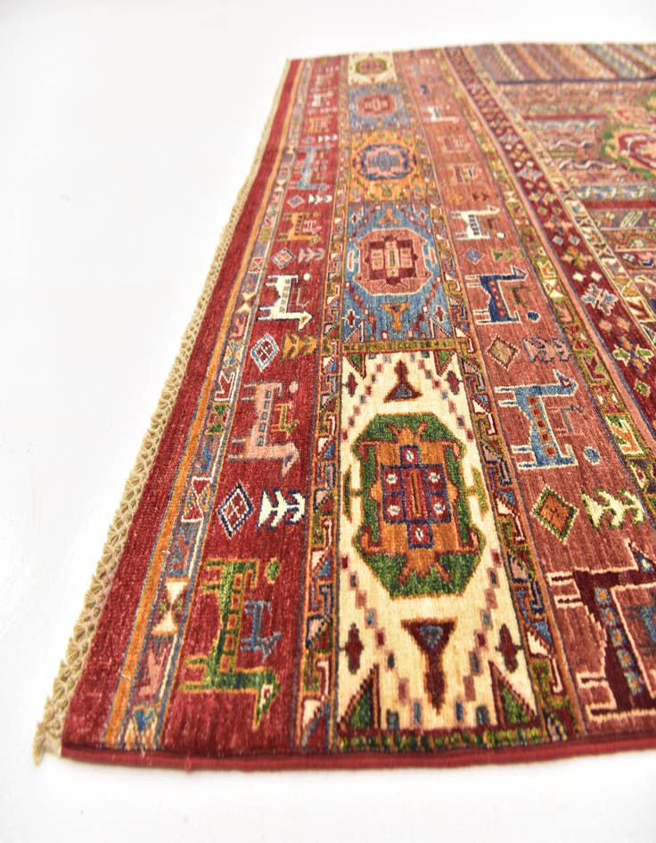 Detail image of  5' 8 x 7' 10  Hand Knotted Ariana Ziegler Rug