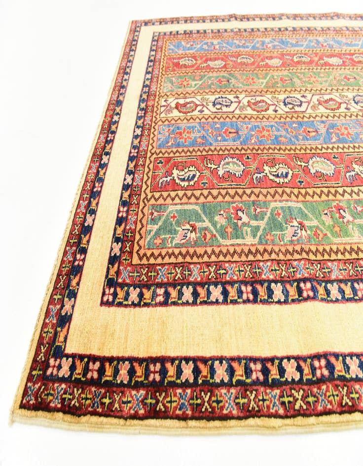 Detail image of  5' x 6' 4  Hand Knotted Ariana Ziegler Rug