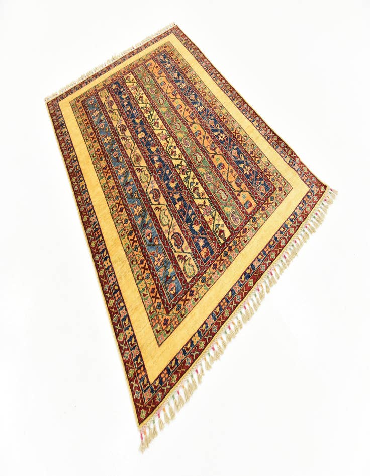 Detail image of  4' 9 x 6' 4  Hand Knotted Ariana Ziegler Rug