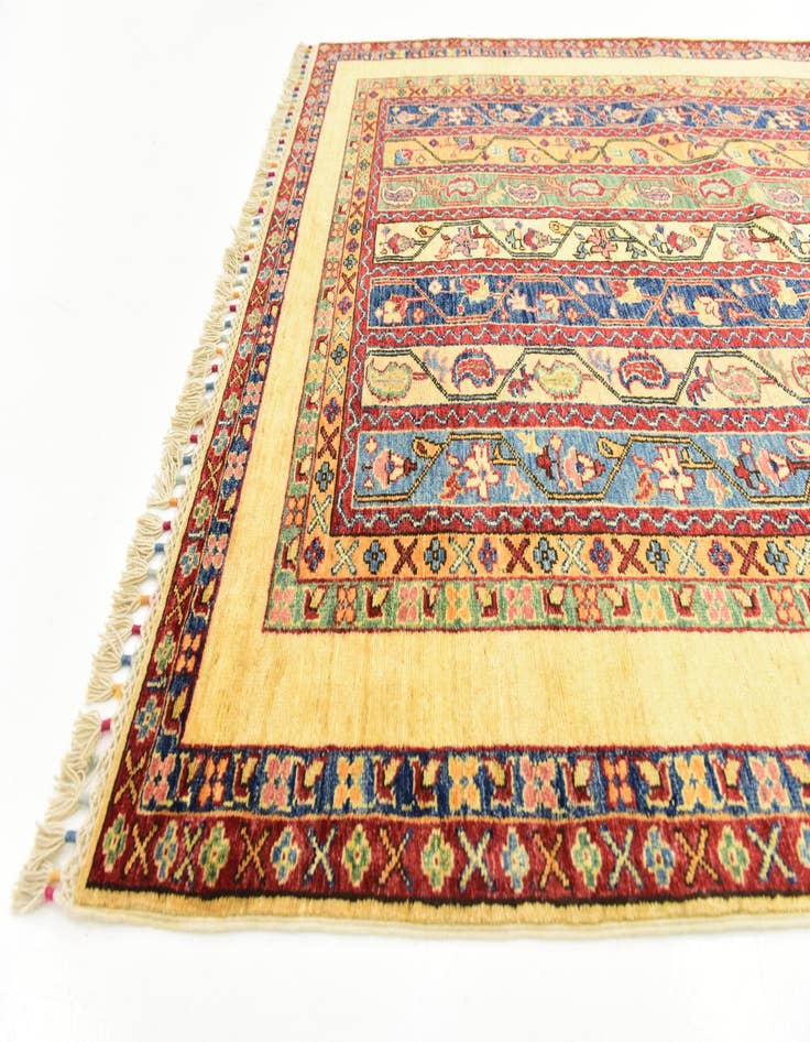 Detail image of  4' 9 x 6' 4  Hand Knotted Ariana Ziegler Rug