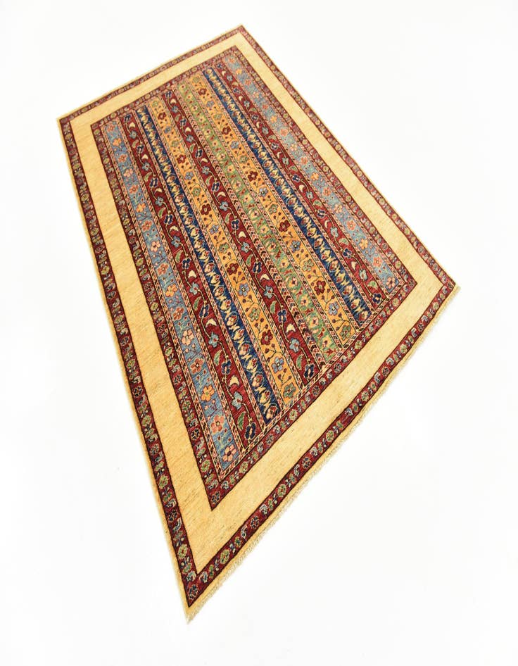 Detail image of  4' 9 x 6' 6  Hand Knotted Ariana Ziegler Rug