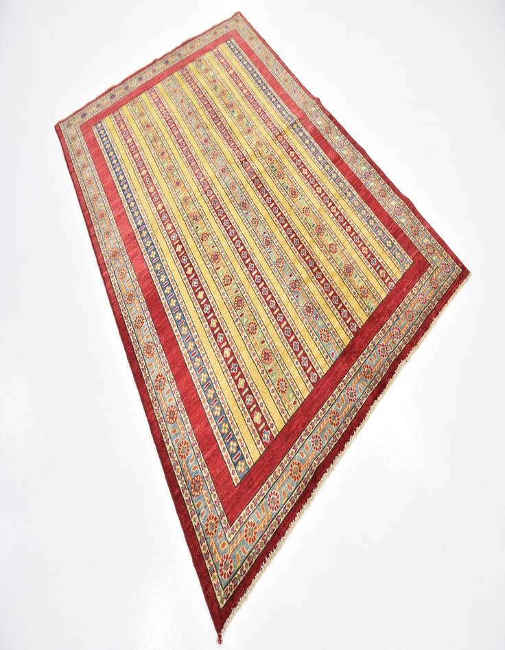 Detail image of  5' 2 x 7'  Hand Knotted Ariana Ziegler Rug