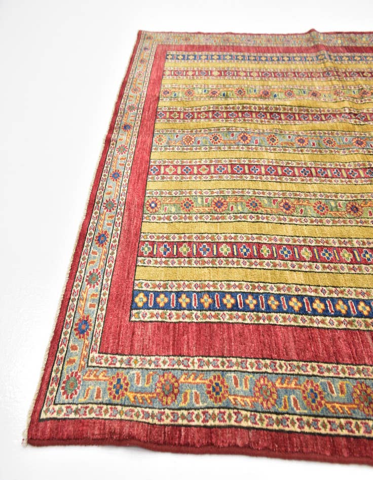 Detail image of  5' 2 x 7'  Hand Knotted Ariana Ziegler Rug