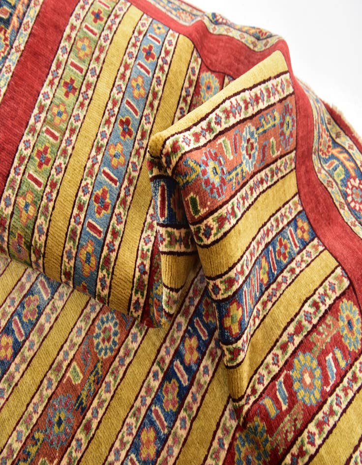 Detail image of  5' 2 x 7'  Hand Knotted Ariana Ziegler Rug