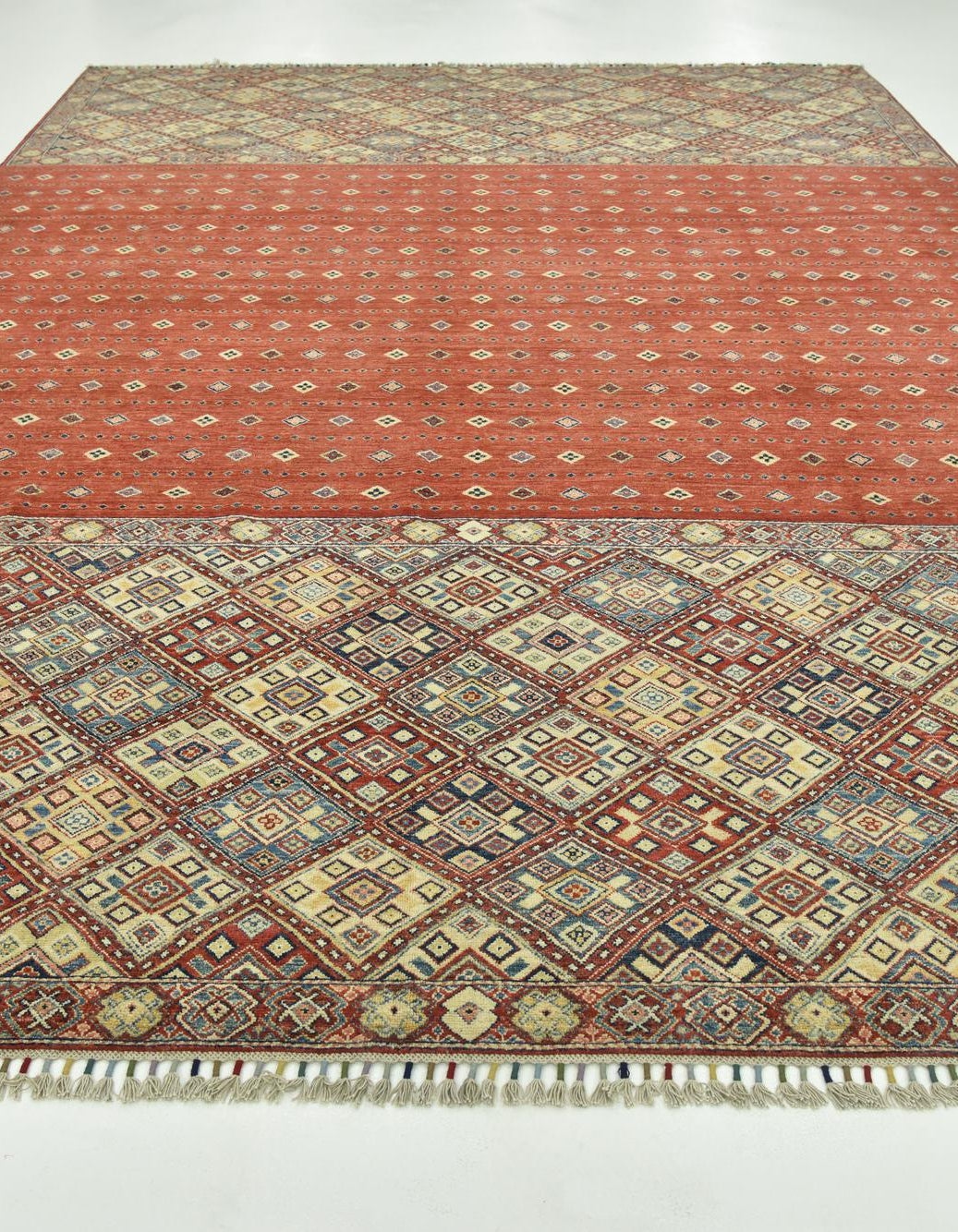 Red 9' 9 x 14' Hand Knotted Ariana Ziegler Rug | Rugs.com