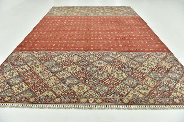 Red 9' 9 x 14' Hand Knotted Ariana Ziegler Rug | Rugs.com