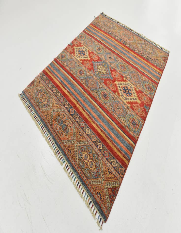 Detail image of  4' 11 x 6' 3  Hand Knotted Ariana Ziegler Rug