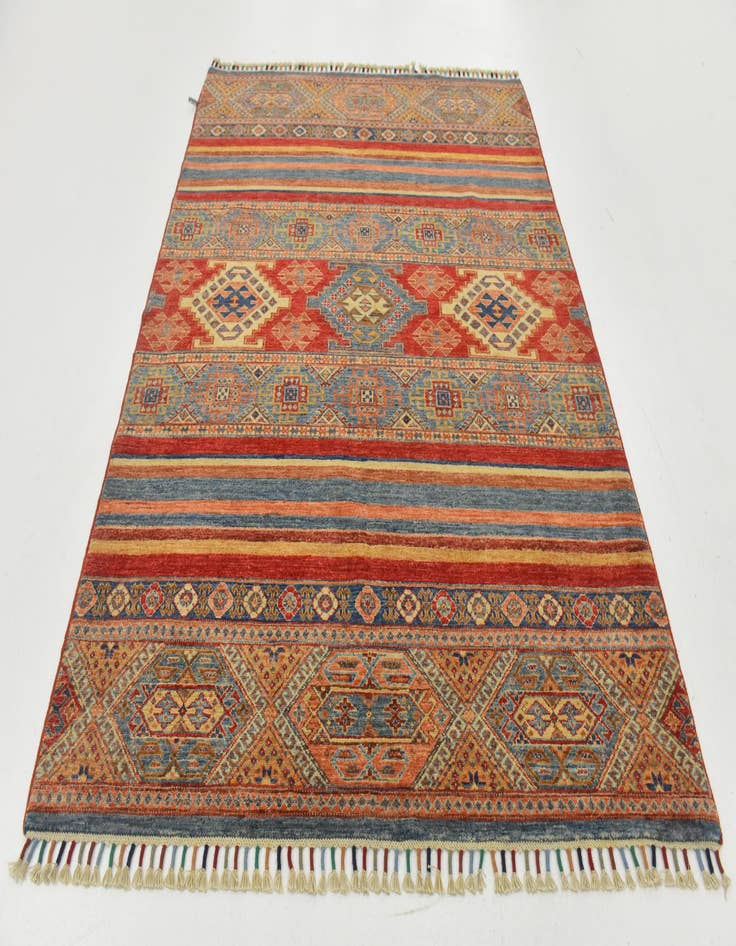 Detail image of  4' 11 x 6' 3  Hand Knotted Ariana Ziegler Rug