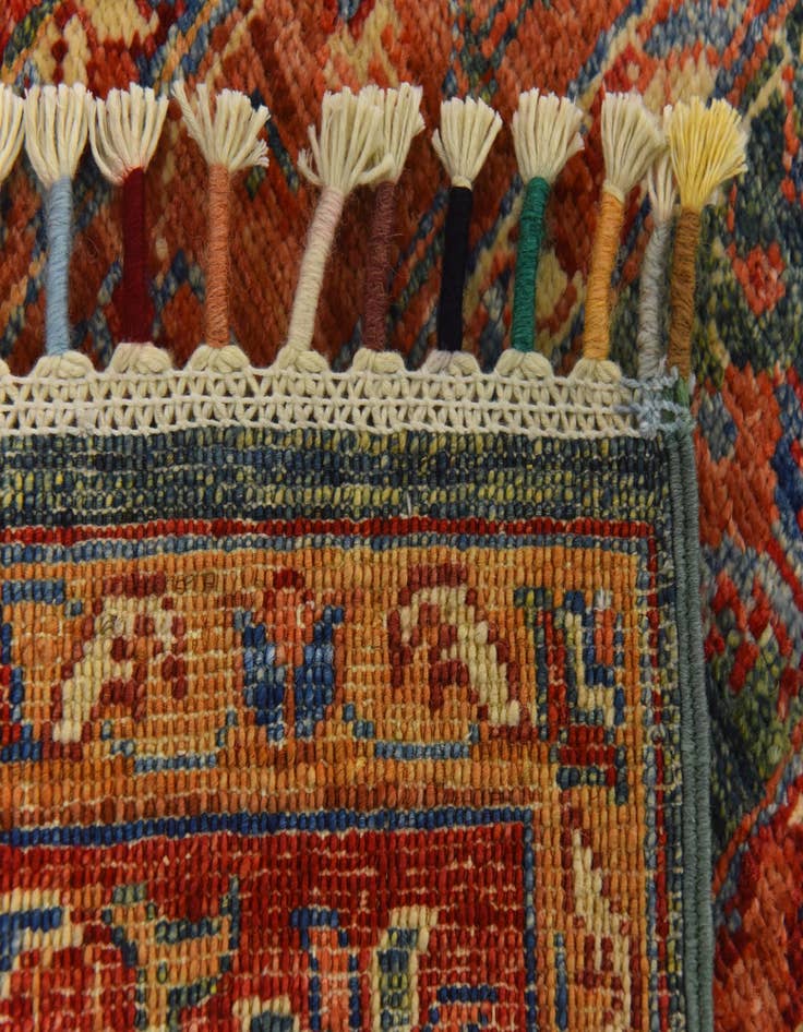 Detail image of  5' 8 x 8'  Hand Knotted Ariana Ziegler Rug