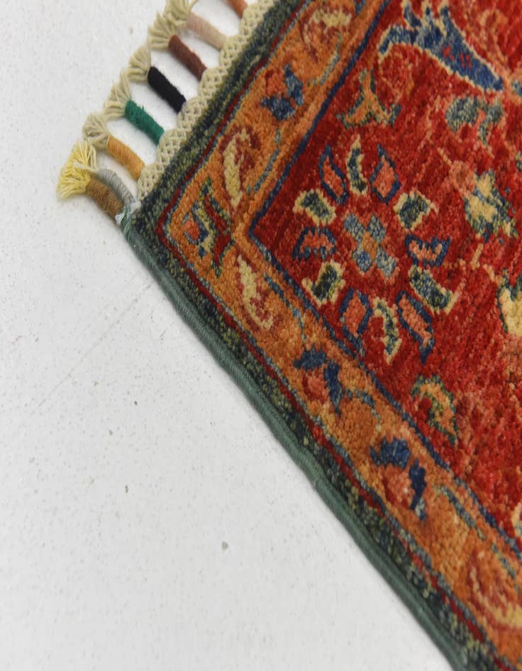 Detail image of  5' 8 x 8'  Hand Knotted Ariana Ziegler Rug