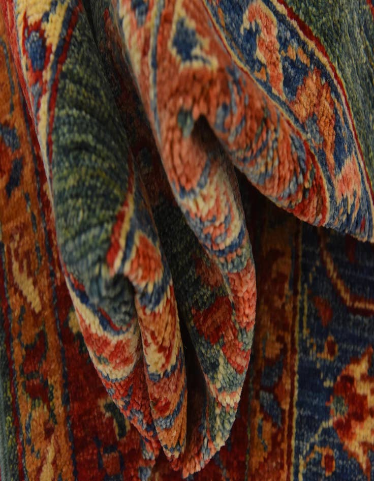 Detail image of  5' 8 x 8'  Hand Knotted Ariana Ziegler Rug