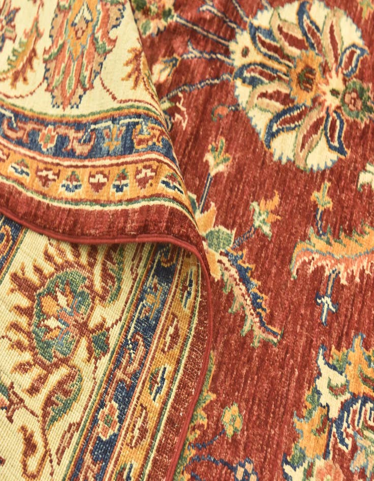 Detail image of  5' 8 x 8'  Hand Knotted Ariana Ziegler Rug