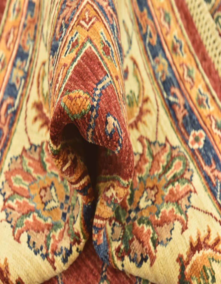 Detail image of  5' 8 x 8'  Hand Knotted Ariana Ziegler Rug