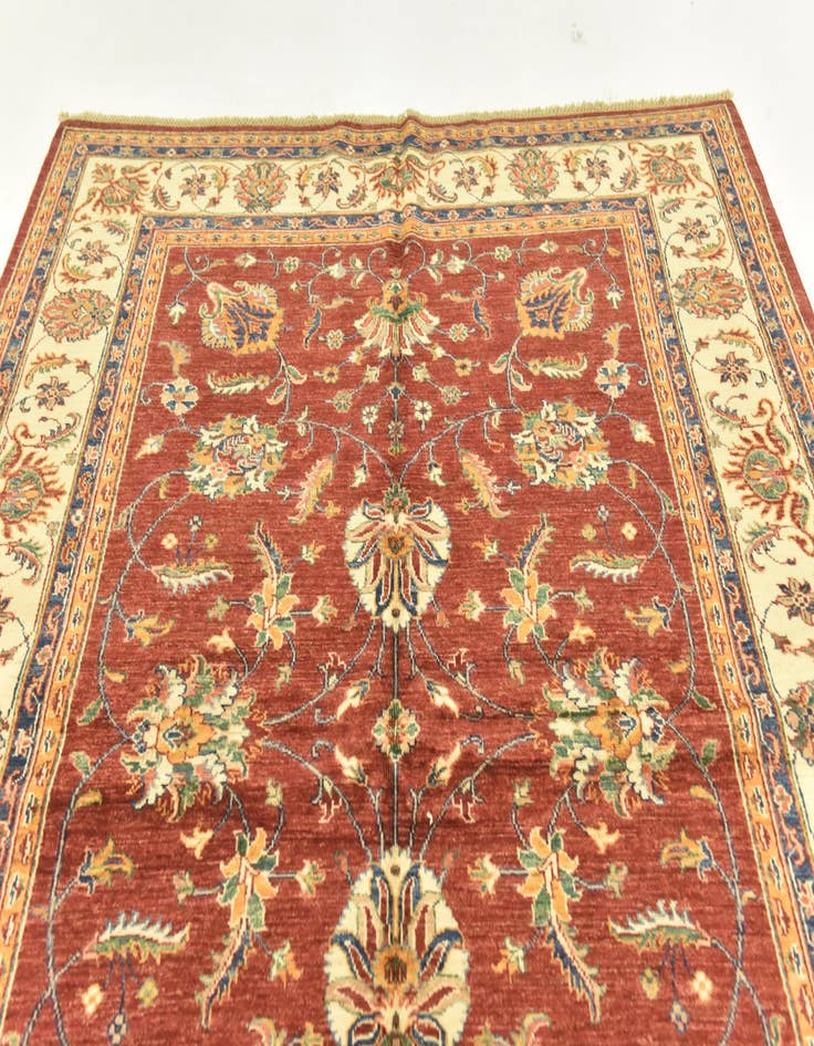 Detail image of  5' 8 x 8'  Hand Knotted Ariana Ziegler Rug