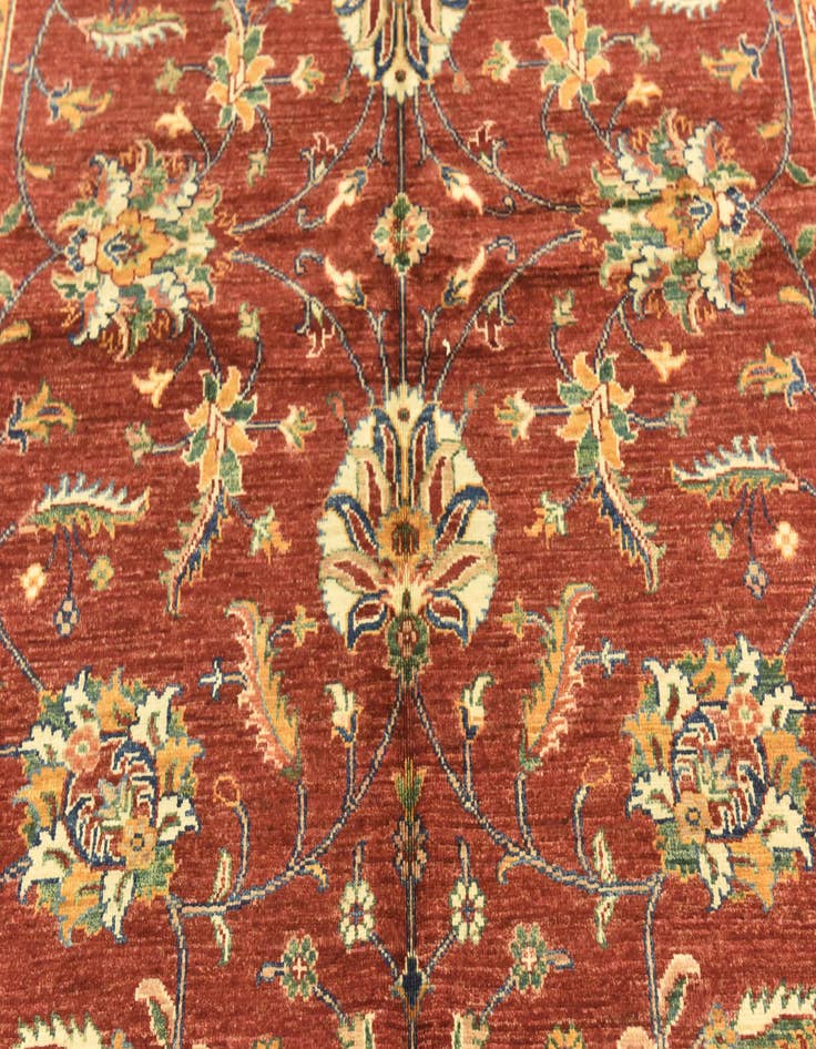 Detail image of  5' 8 x 8'  Hand Knotted Ariana Ziegler Rug