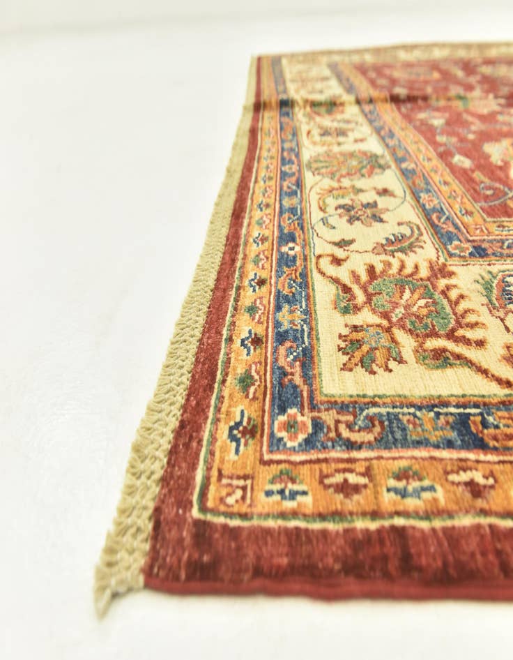 Detail image of  5' 8 x 8'  Hand Knotted Ariana Ziegler Rug