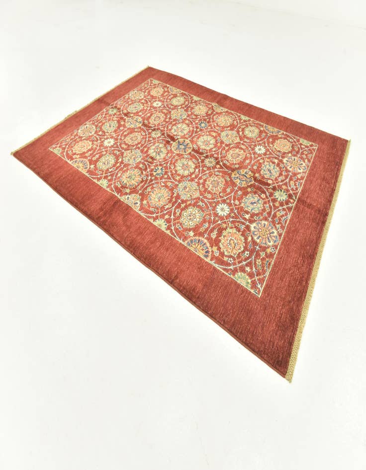 Detail image of  5' 9 x 7' 8  Hand Knotted Ariana Ziegler Rug