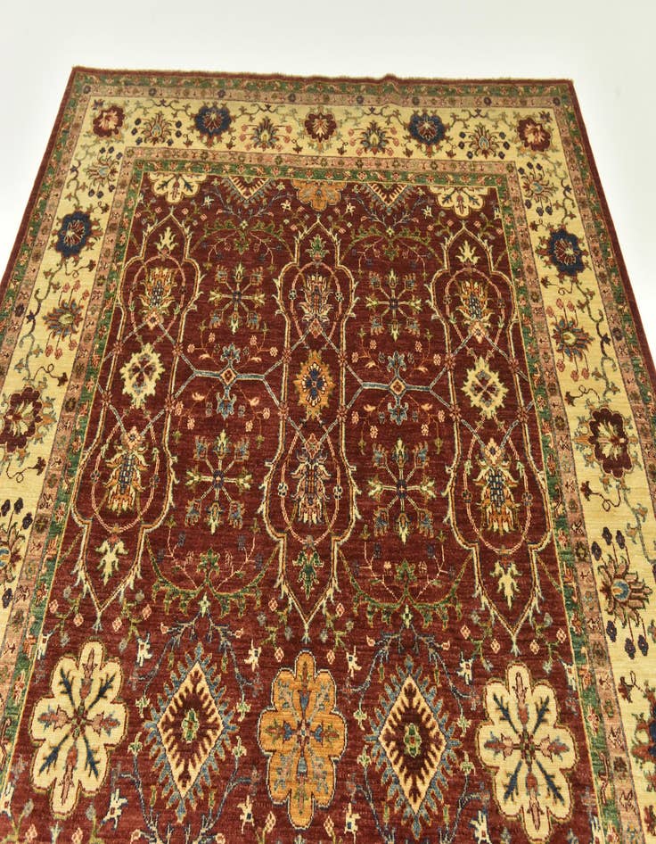 Detail image of  6' 11 x 10' 9  Hand Knotted Ariana Ziegler Rug