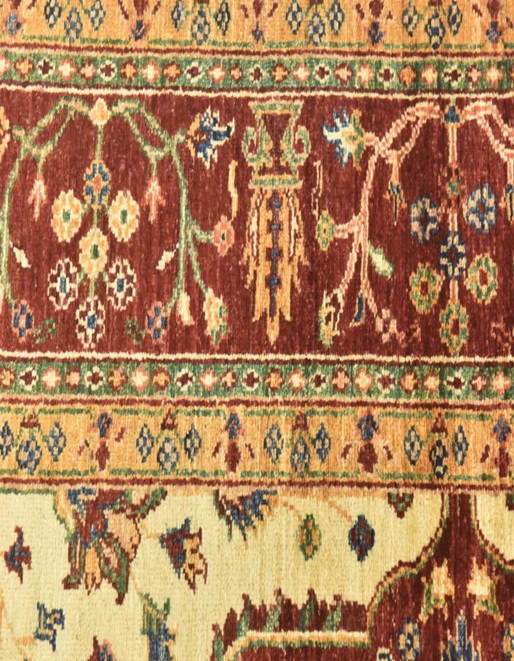 Detail image of  5' 7 x 7' 10  Hand Knotted Ariana Ziegler Oriental Rug