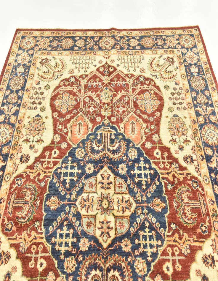 Detail image of  5' 8 x 7' 9  Hand Knotted Ariana Ziegler Rug