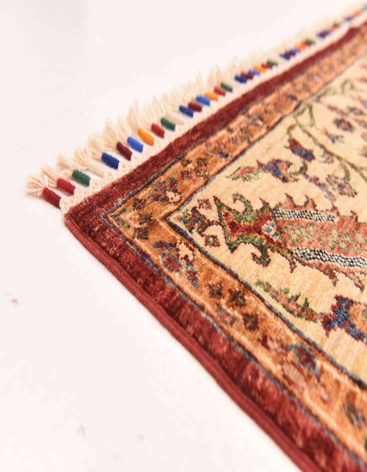 Detail image of  5' 6 x 8' 5  Hand Knotted Ariana Ziegler Rug