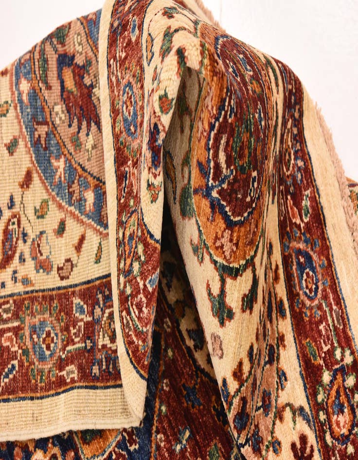 Detail image of  5' 1 x 6' 7  Hand Knotted Ariana Ziegler Rug