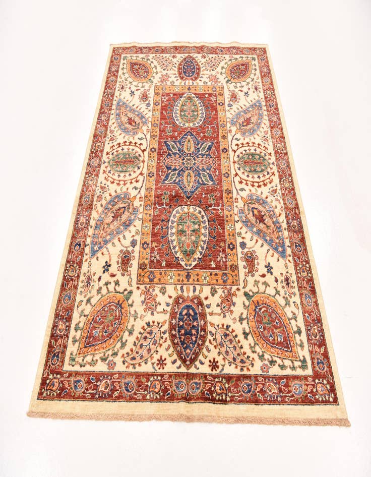 Detail image of  5' 1 x 6' 7  Hand Knotted Ariana Ziegler Rug