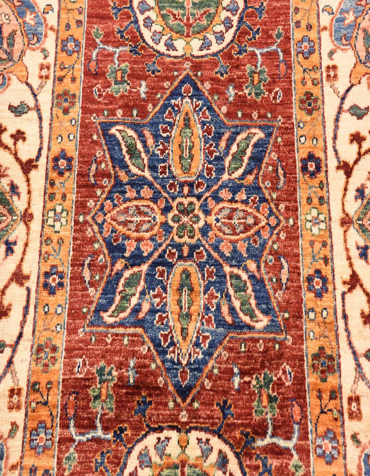 Detail image of  5' 1 x 6' 7  Hand Knotted Ariana Ziegler Rug