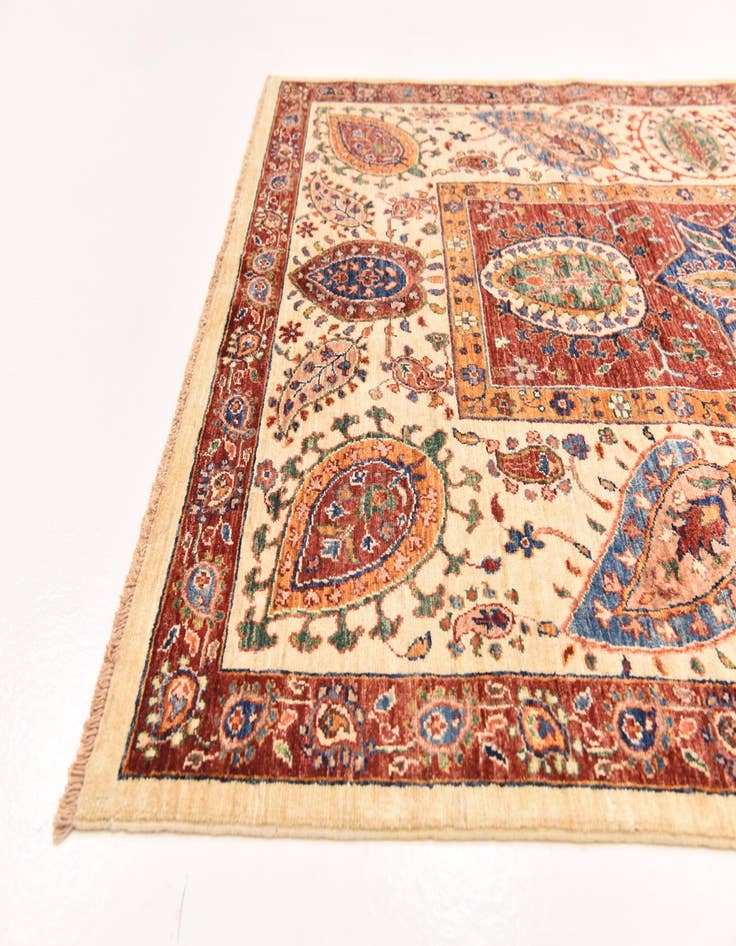 Detail image of  5' 1 x 6' 7  Hand Knotted Ariana Ziegler Rug