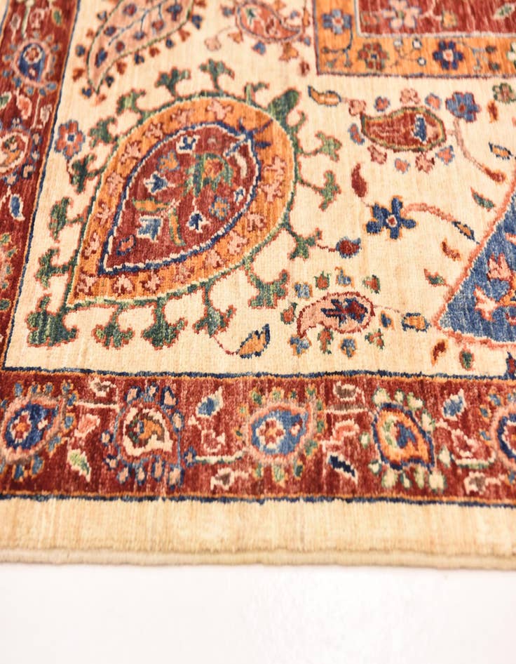 Detail image of  5' 1 x 6' 7  Hand Knotted Ariana Ziegler Rug