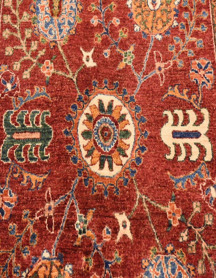 Detail image of  5' 1 x 6' 8  Hand Knotted Ariana Ziegler Rug