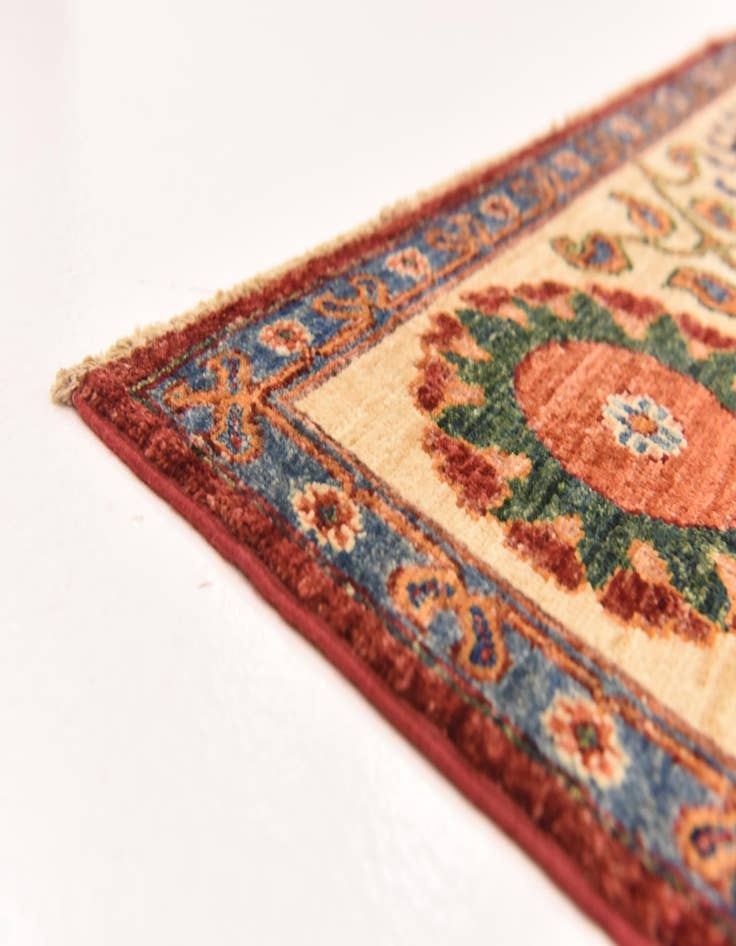 Detail image of  5' 1 x 6' 8  Hand Knotted Ariana Ziegler Rug