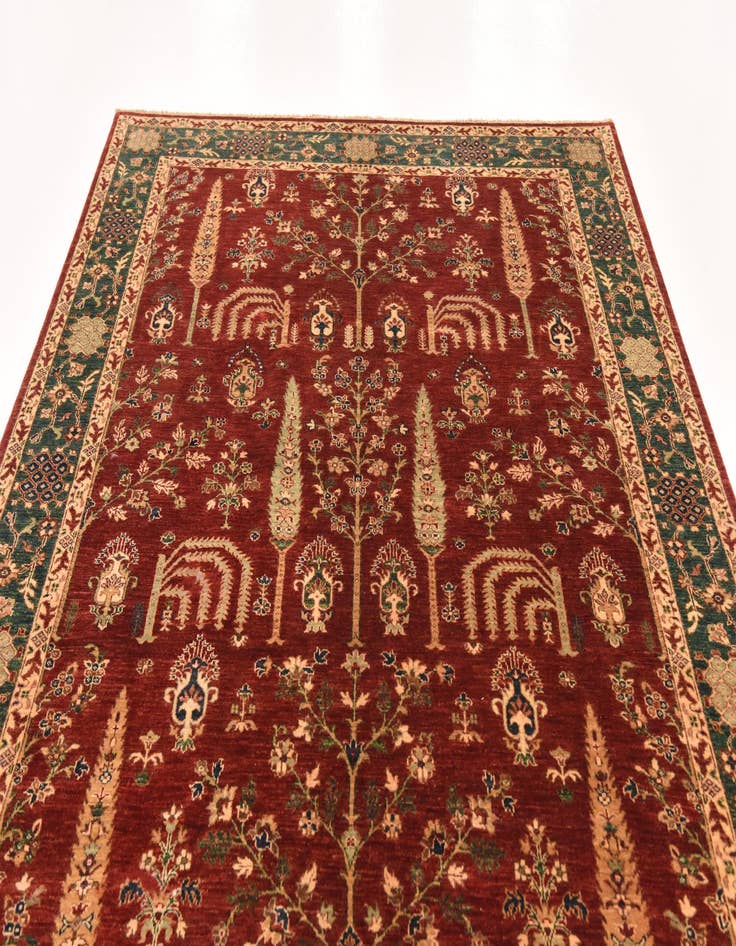 Detail image of  6' 7 x 9' 10  Hand Knotted Ariana Ziegler Rug