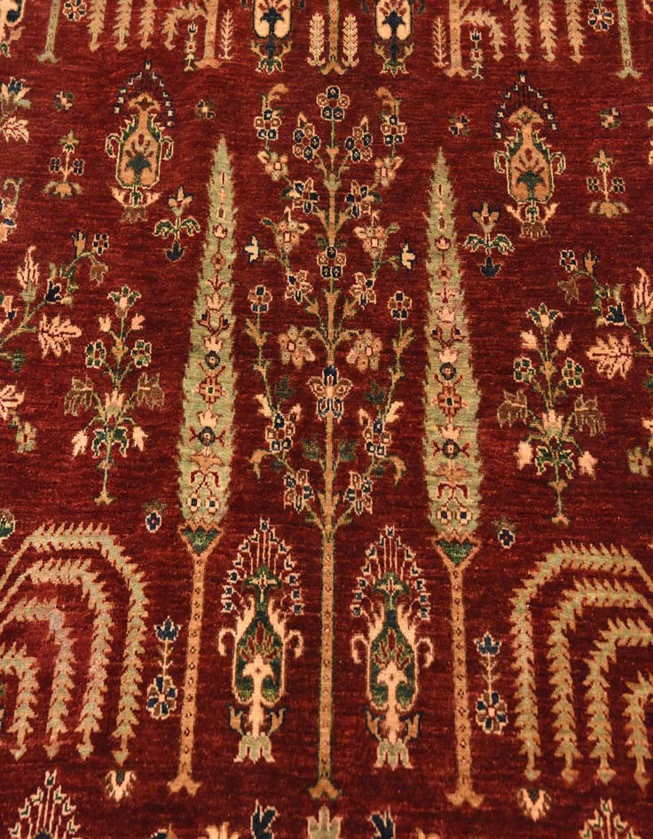 Detail image of  6' 7 x 9' 10  Hand Knotted Ariana Ziegler Rug