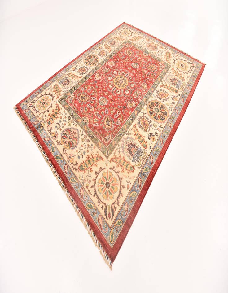 Detail image of  6' 11 x 9' 5  Hand Knotted Ariana Ziegler Rug