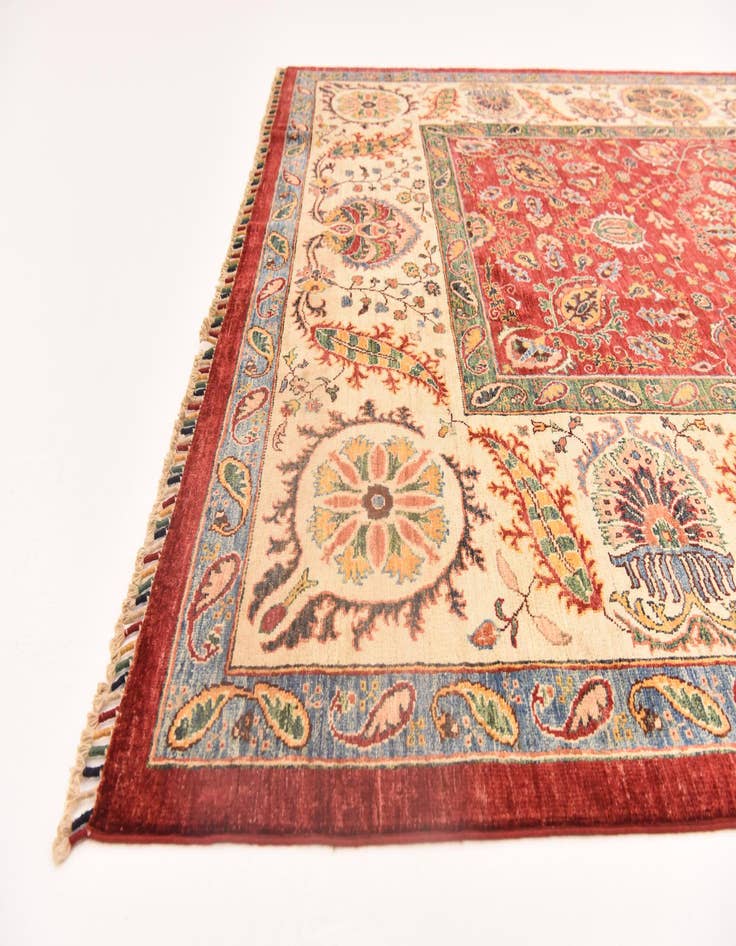 Detail image of  6' 11 x 9' 5  Hand Knotted Ariana Ziegler Rug