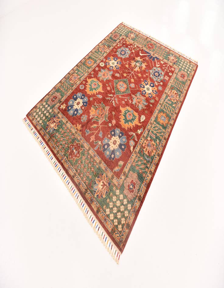 Detail image of  5' 9 x 7' 8  Hand Knotted Ariana Ziegler Rug