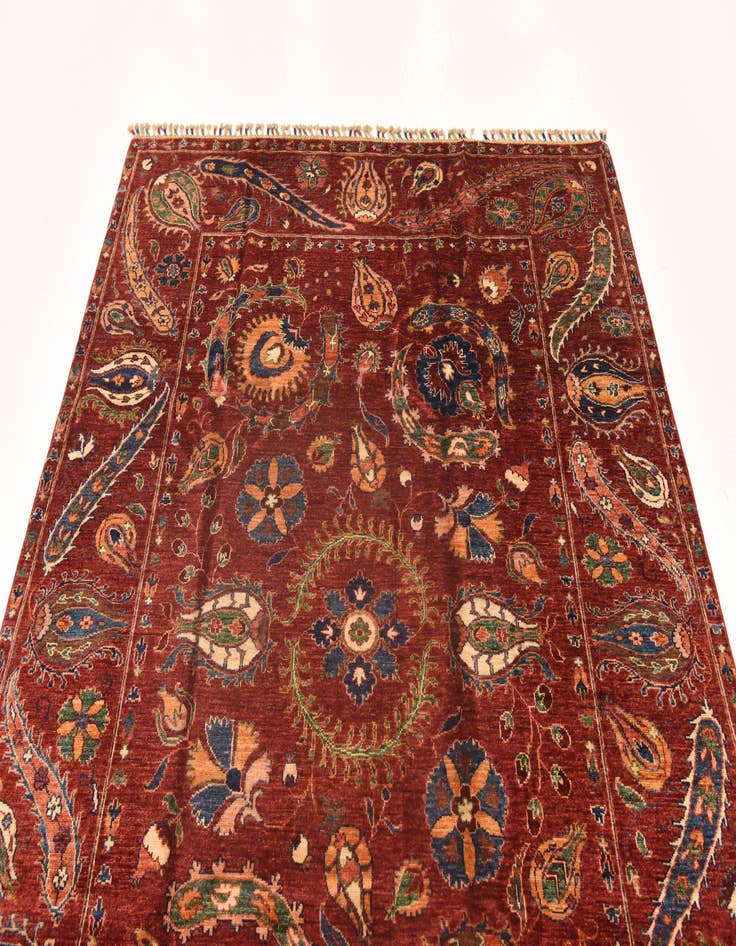 Detail image of  5' 7 x 7' 10  Hand Knotted Ariana Ziegler Rug