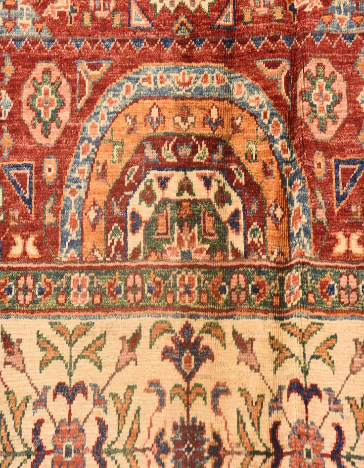 Detail image of  5' 11 x 8' 6  Hand Knotted Ariana Ziegler Rug