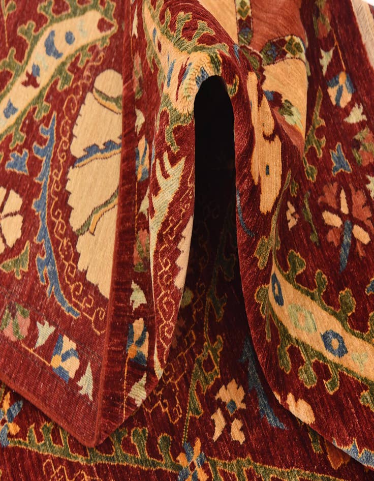 Detail image of  6' 10 x 9' 10  Hand Knotted Ariana Ziegler Oriental Rug