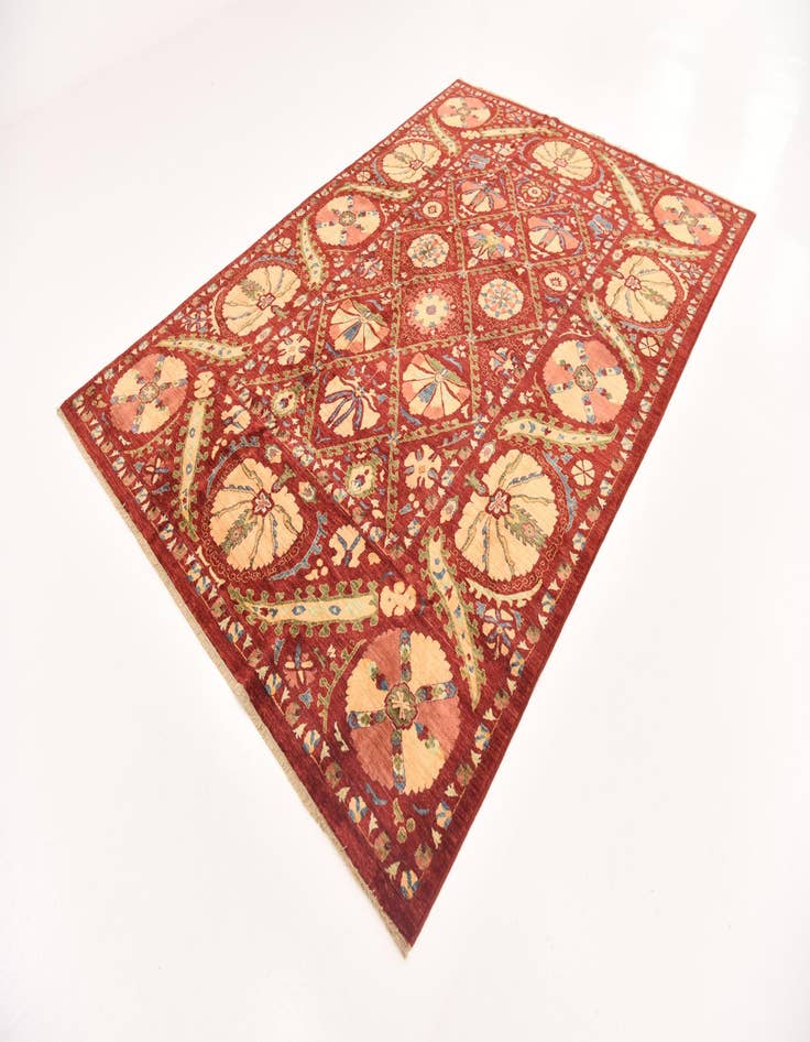 Detail image of  6' 10 x 9' 10  Hand Knotted Ariana Ziegler Oriental Rug