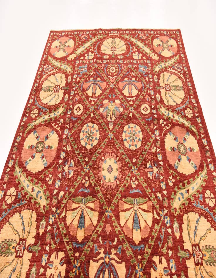 Detail image of  6' 10 x 9' 10  Hand Knotted Ariana Ziegler Oriental Rug