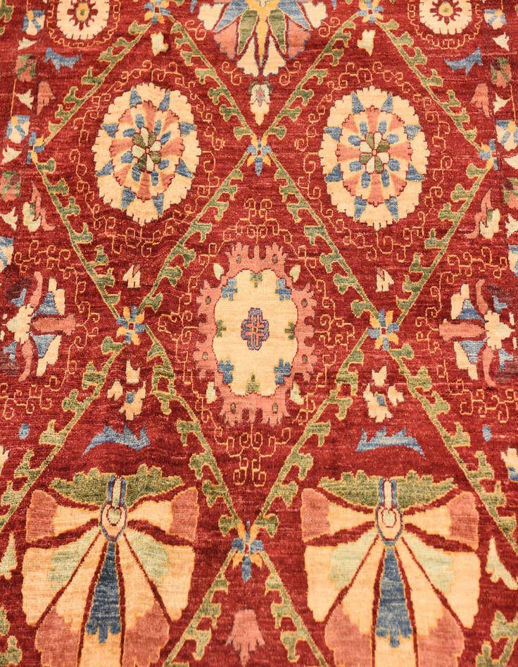 Detail image of  6' 10 x 9' 10  Hand Knotted Ariana Ziegler Oriental Rug