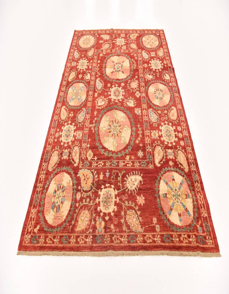 Detail image of  5' 9 x 8' 2  Hand Knotted Ariana Ziegler Oriental Rug