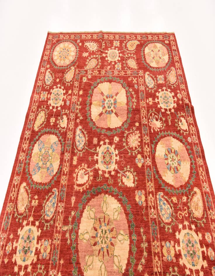 Detail image of  5' 9 x 8' 2  Hand Knotted Ariana Ziegler Oriental Rug