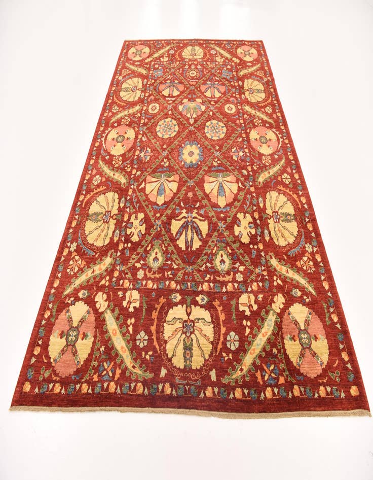 Detail image of  6' 8 x 10' 2  Hand Knotted Ariana Ziegler Oriental Rug